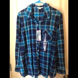 NWT Ladie’s Luxe Flannel Shirt
